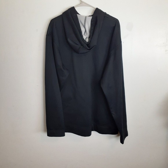 Nike Full Zip Hoodie Men XXL Black Fleece Lined Sweatshirt Vintage SOLD ON MERCA - Picture 2 of 10